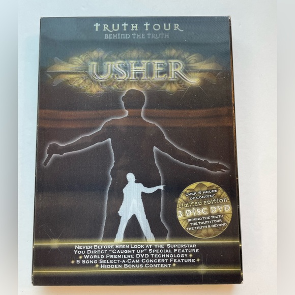 Usher Truth Tour Behind the Truth three DVD disc in case - Picture 1 of 5
